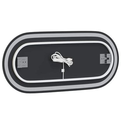 LED Bathroom Mirror 80x35 cm Oval
