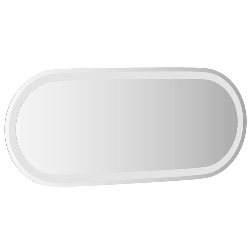 LED Bathroom Mirror 90x40 cm Oval