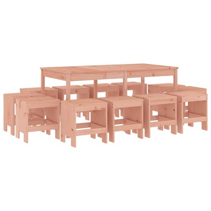 Garden Dining Set | Natural Wood | Solid Douglas wood | Seats Many