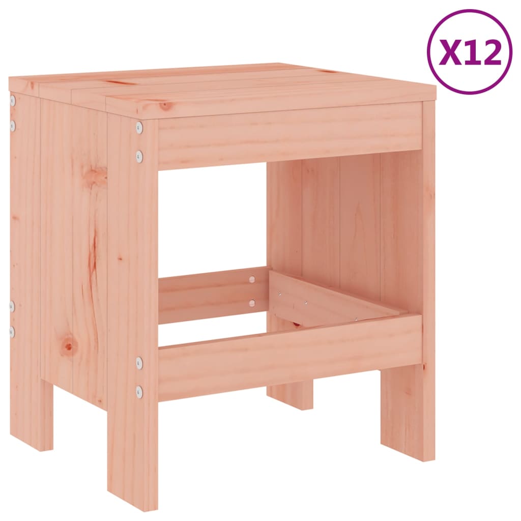 Garden Dining Set | Natural Wood | Solid Douglas wood | Seats Many