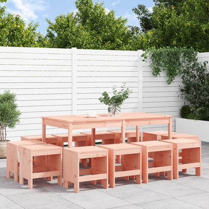 Garden Dining Set | Natural Wood | Solid Douglas wood | Seats Many