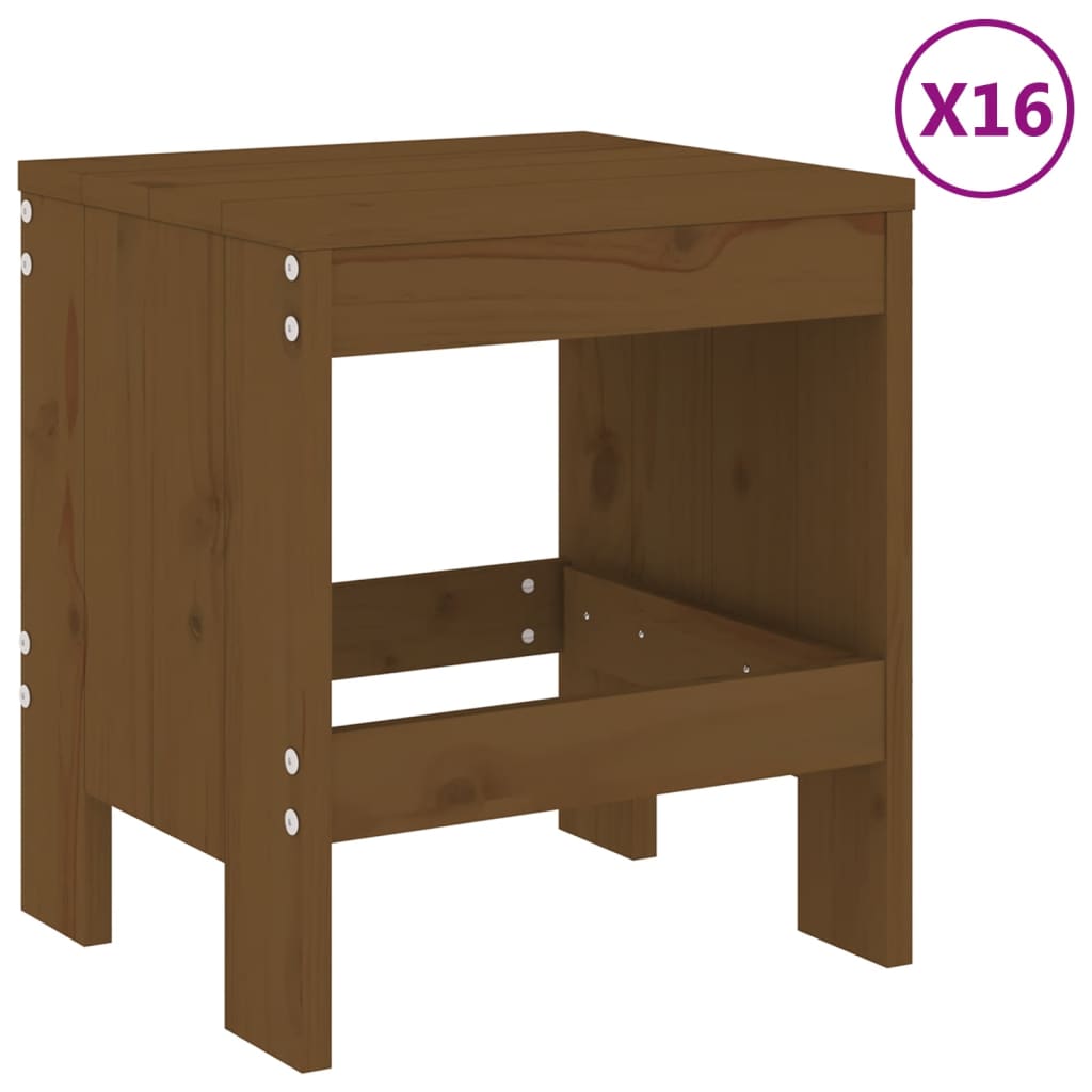 Garden Dining Set | Honey Brown | Solid Pine Wood | Large | Seats Plenty