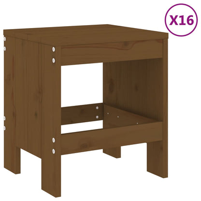 Garden Dining Set | Honey Brown | Solid Pine Wood | Large | Seats Plenty