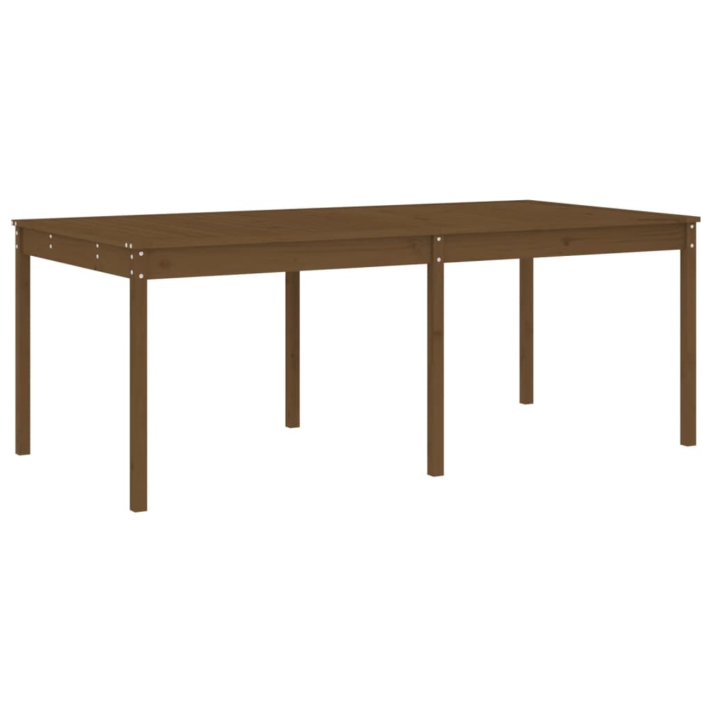 Garden Dining Set | Honey Brown | Solid Pine Wood | Large | Seats Plenty
