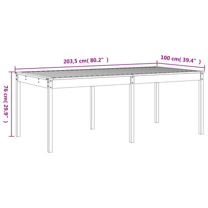Garden Dining Set | Honey Brown | Solid Pine Wood | Large | Seats Plenty
