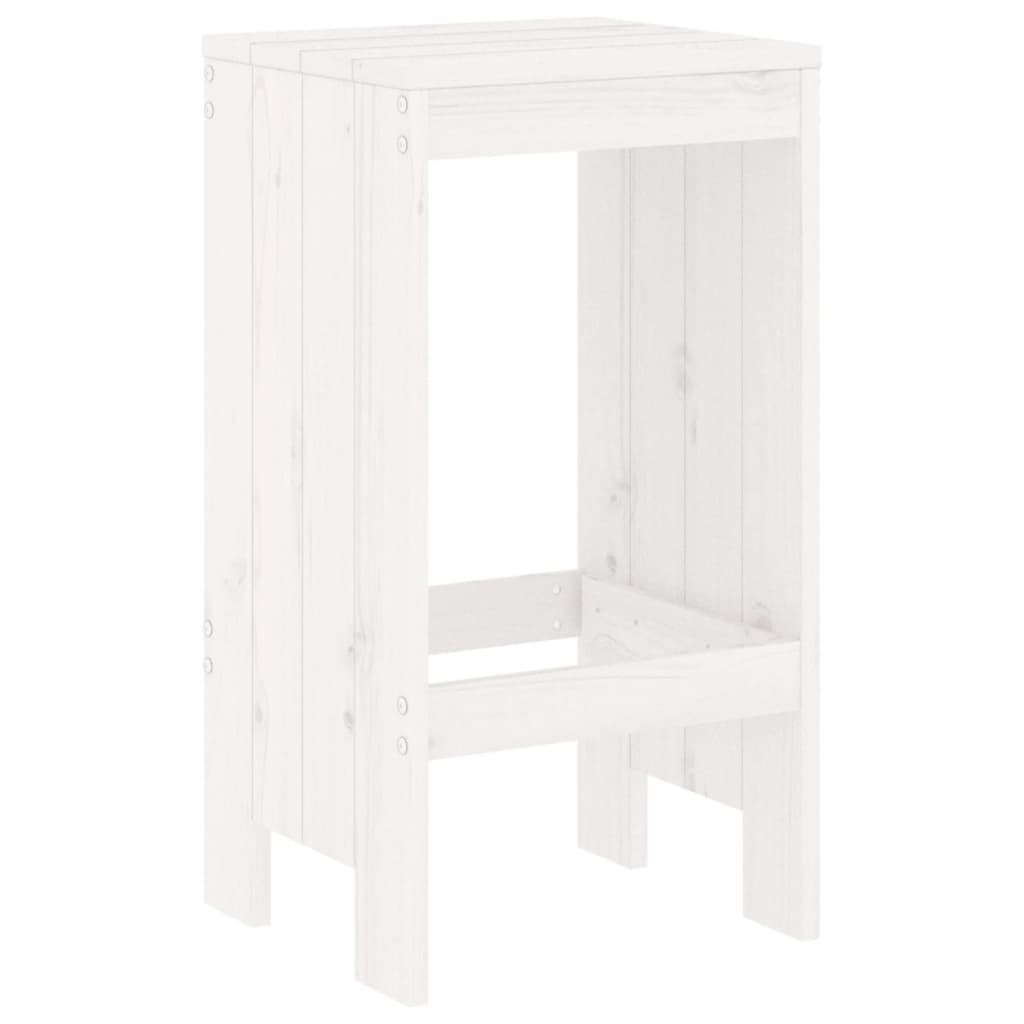 Garden Bar Set | White | Solid pine wood | Standard | Durable | Bar Set