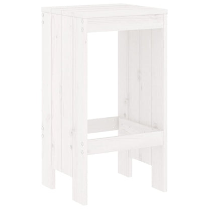 Garden Bar Set | White | Solid pine wood | Standard | Durable | Bar Set