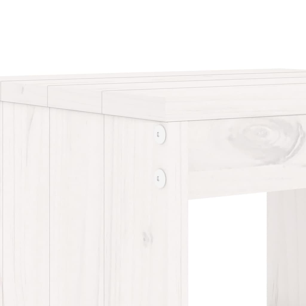 Garden Bar Set | White | Solid pine wood | Standard | Durable | Bar Set