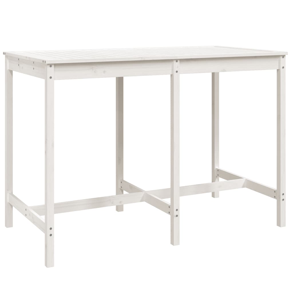 Garden Bar Set | White | Solid pine wood | Standard | Durable | Bar Set