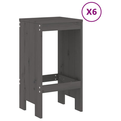 Garden Bar Set | Grey | Solid pine wood | Medium |  Simple