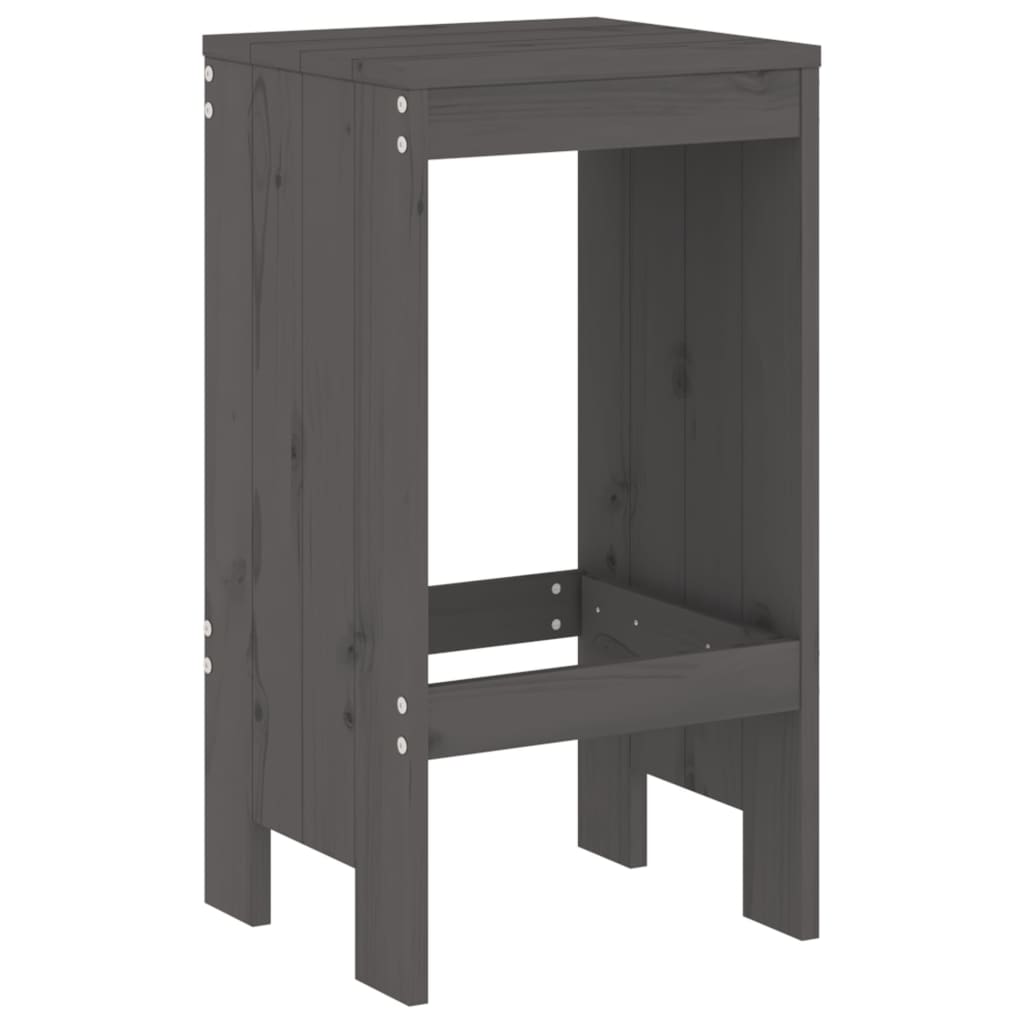 Garden Bar Set | Grey | Solid pine wood | Medium |  Simple