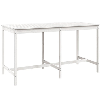 Garden Bar Set | White | Solid Pine Wood | Large | Seats up to Many