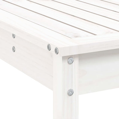 Garden Bar Set | White | Solid Pine Wood | Large | Seats up to Many