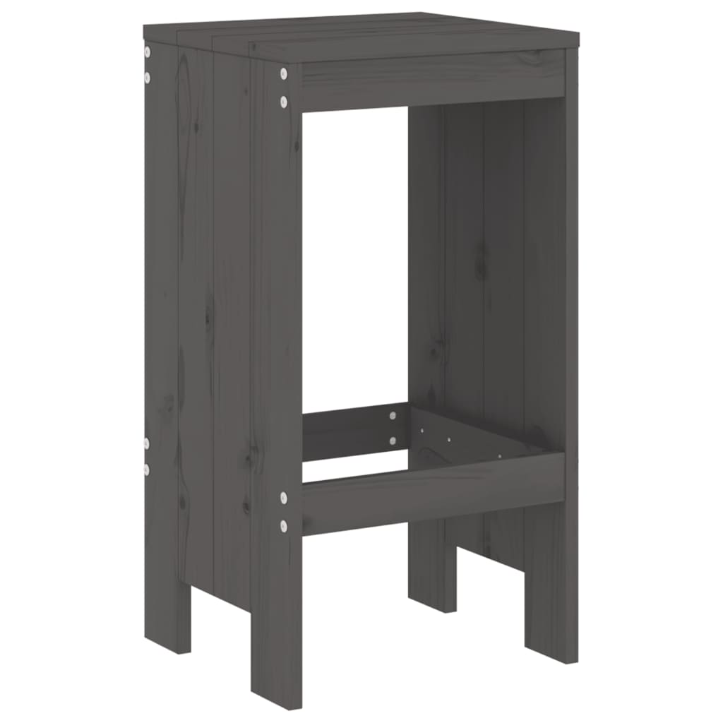 Garden Bar Set | Grey | Solid pine wood | Large | Minimalistic