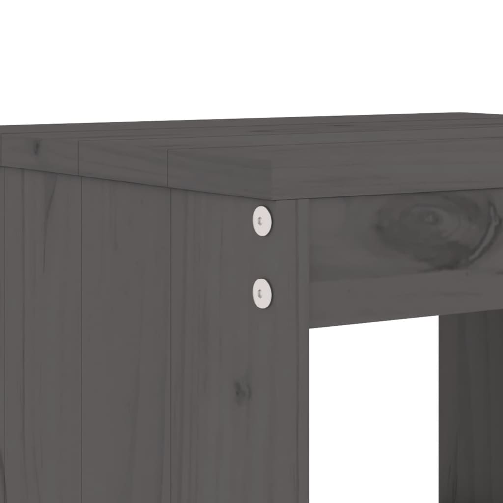 Garden Bar Set | Grey | Solid pine wood | Large | Minimalistic