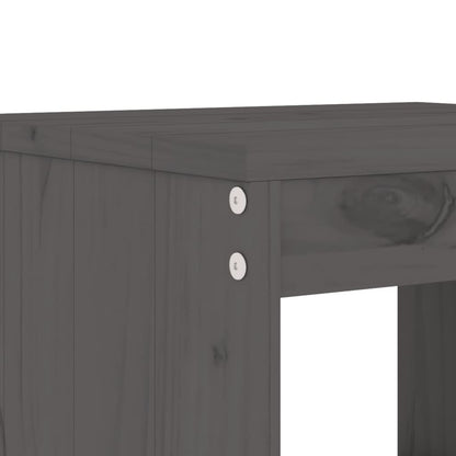 Garden Bar Set | Grey | Solid pine wood | Large | Minimalistic