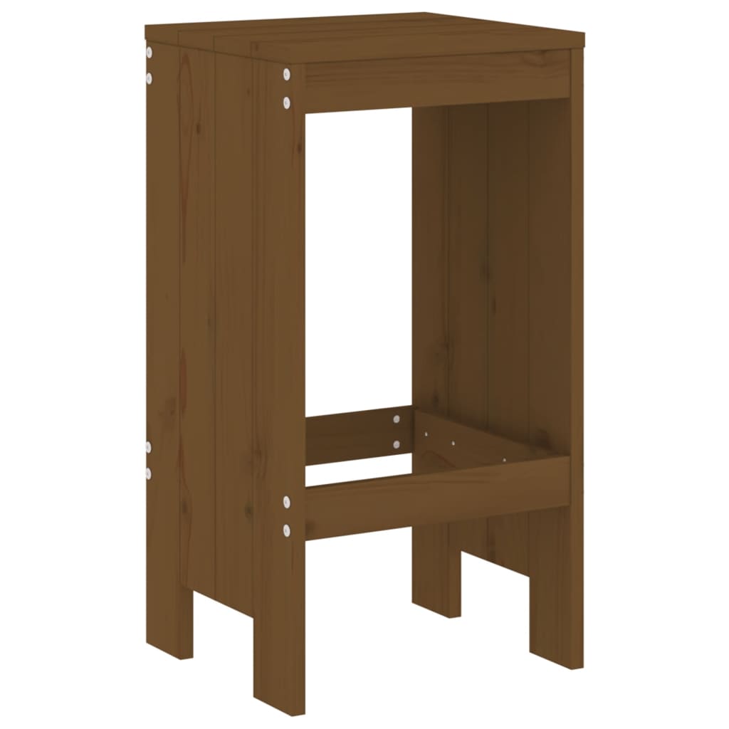 Garden Bar Set | Honey brown | Solid pine wood | Large | Seats Many