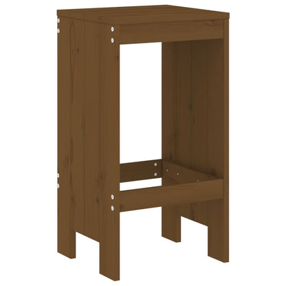 Garden Bar Set | Honey brown | Solid pine wood | Large | Seats Many