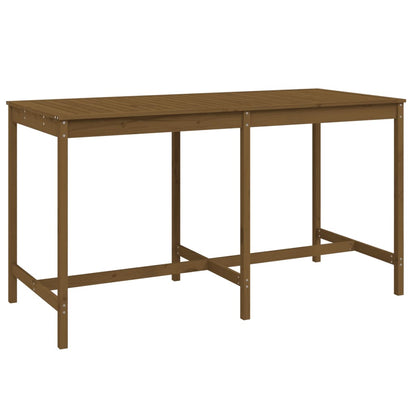 Garden Bar Set | Honey brown | Solid pine wood | Large | Seats Many