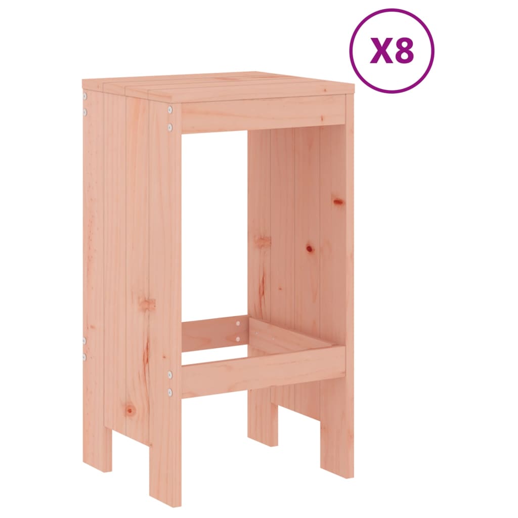 Garden Bar Set | Natural Wood | Solid Douglas Wood | Table for 8