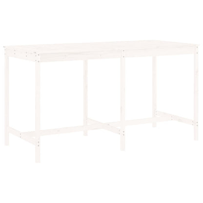 Garden Bar Set | White | Solid pine wood | Large | Footrest