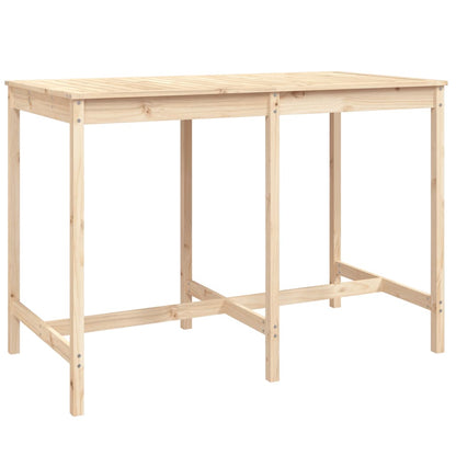 Garden Bar Set | Natural | Solid pinewood | 7 Piece Set | Footrest