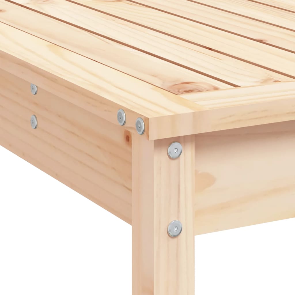 Garden Bar Set | Natural | Solid pinewood | 7 Piece Set | Footrest