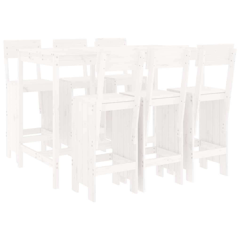 Garden Bar Set | White | Solid pine wood | Regular |  Durable