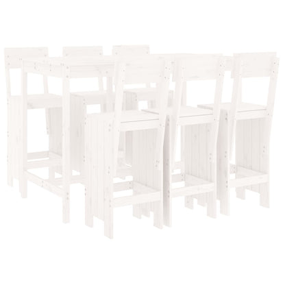 Garden Bar Set | White | Solid pine wood | Regular |  Durable