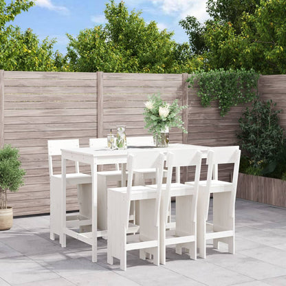 Garden Bar Set | White | Solid pine wood | Regular |  Durable