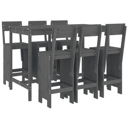 Garden Bar Set | Grey | Solid pine wood