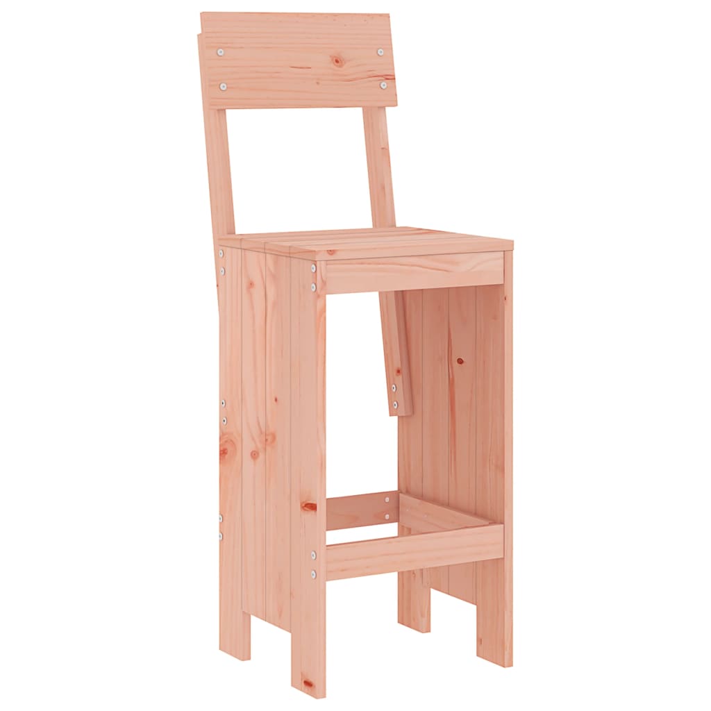 Garden Bar Set | Natural Wood | Solid Douglas Fir Wood | Large | Footrest