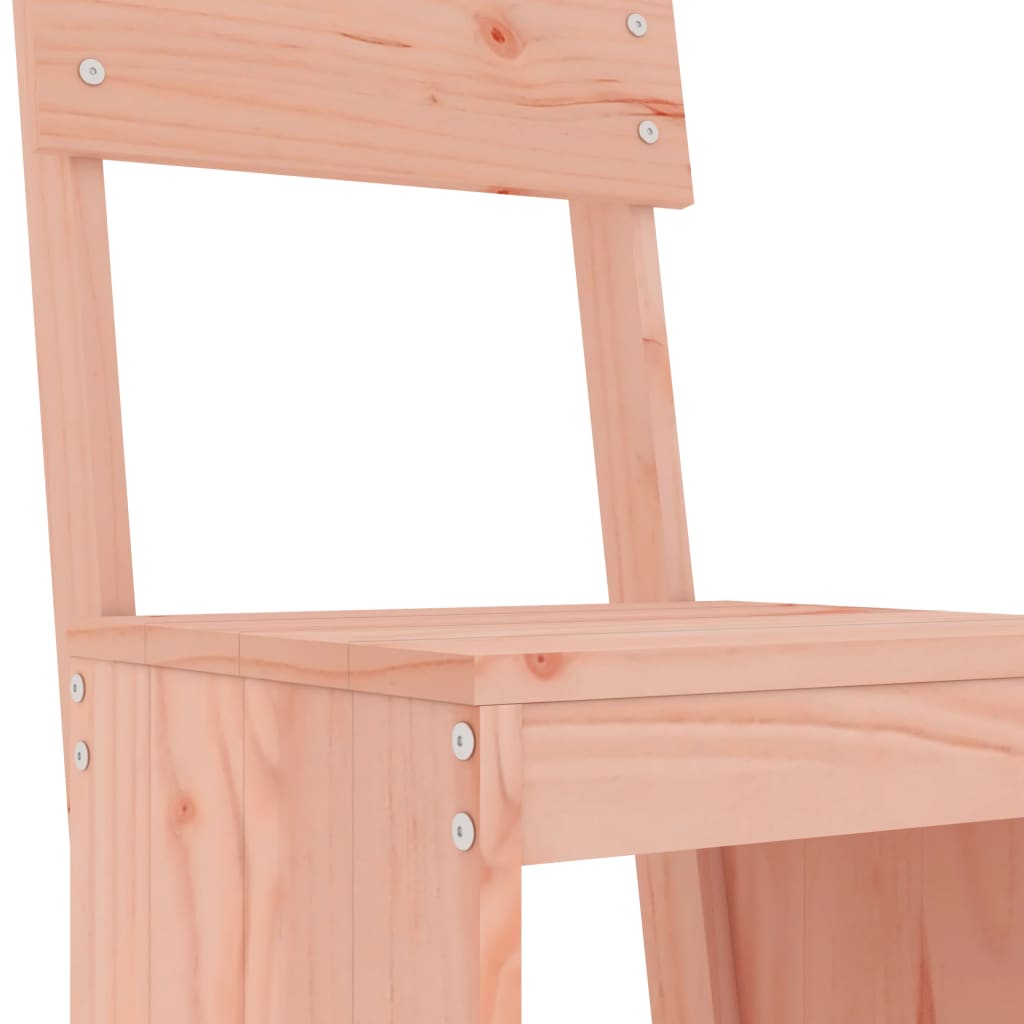 Garden Bar Set | Natural Wood | Solid Douglas Fir Wood | Large | Footrest
