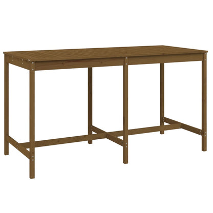 Garden Bar Set | Honey Brown | Solid Pine Wood | Large | Footrest