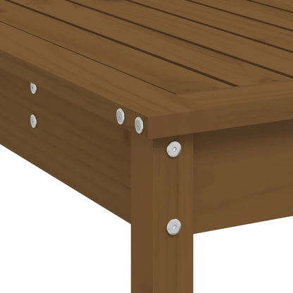 Garden Bar Set | Honey Brown | Solid Pine Wood | Large | Footrest