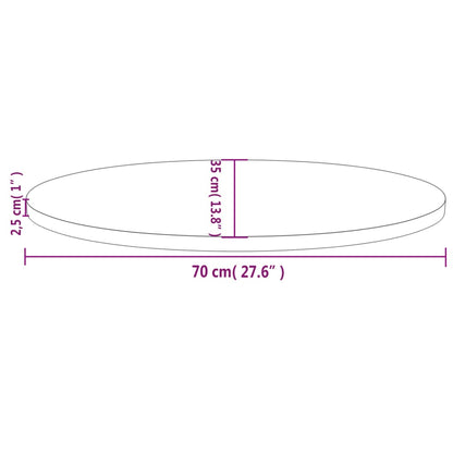 Table Top | Natural Pine | Solid Pine Wood | 70 x 35 cm | Durable