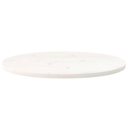 Table Top White 70x35x2.5 cm Solid Wood Pine Oval