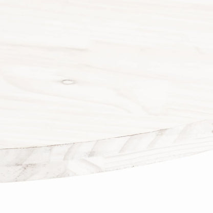 Table Top White 70x35x2.5 cm Solid Wood Pine Oval