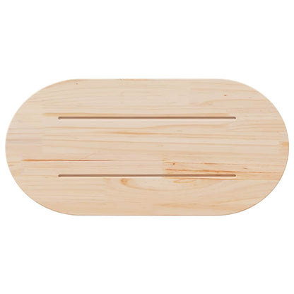 Table Top 60x30x2.5 cm Solid Wood Pine Oval