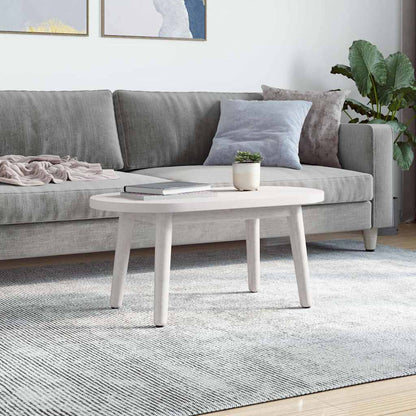 Table Top White 60x30x2.5 cm Solid Wood Pine Oval