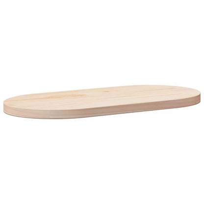 Table Top 70x35x2.5 cm Solid Wood Pine Oval