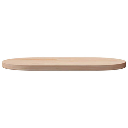 Table Top 70x35x2.5 cm Solid Wood Pine Oval