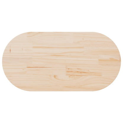 Table Top 100x50x2.5 cm Solid Wood Pine Oval