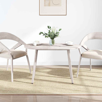Table Top White 100x50x2.5 cm Solid Wood Pine Oval