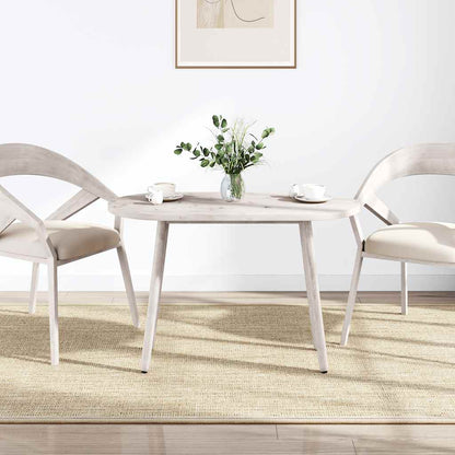 Table Top White 110x55x2.5 cm Solid Wood Pine Oval
