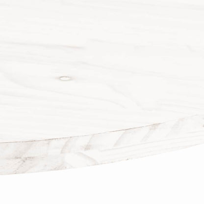 Table Top White 110x55x2.5 cm Solid Wood Pine Oval