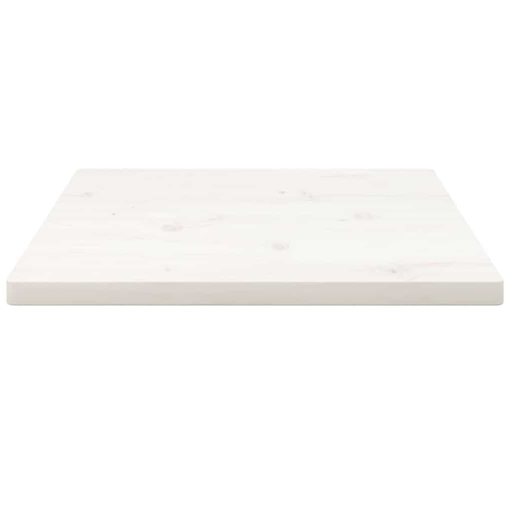Table Top | White | Solid Pine Wood | 50x50 cm | Rounded corners surface