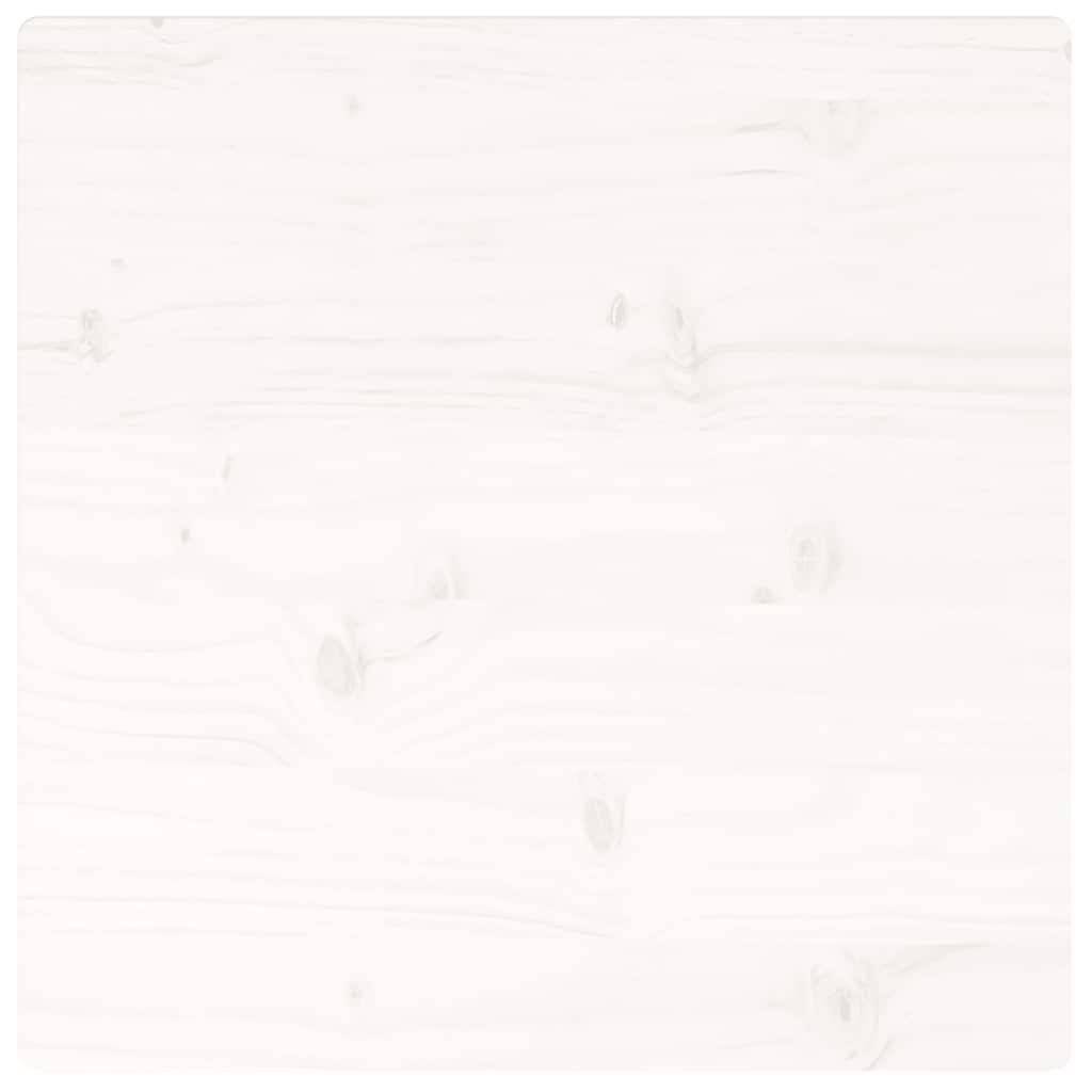 Table Top | White | Solid Pine Wood | 50x50 cm | Rounded corners surface