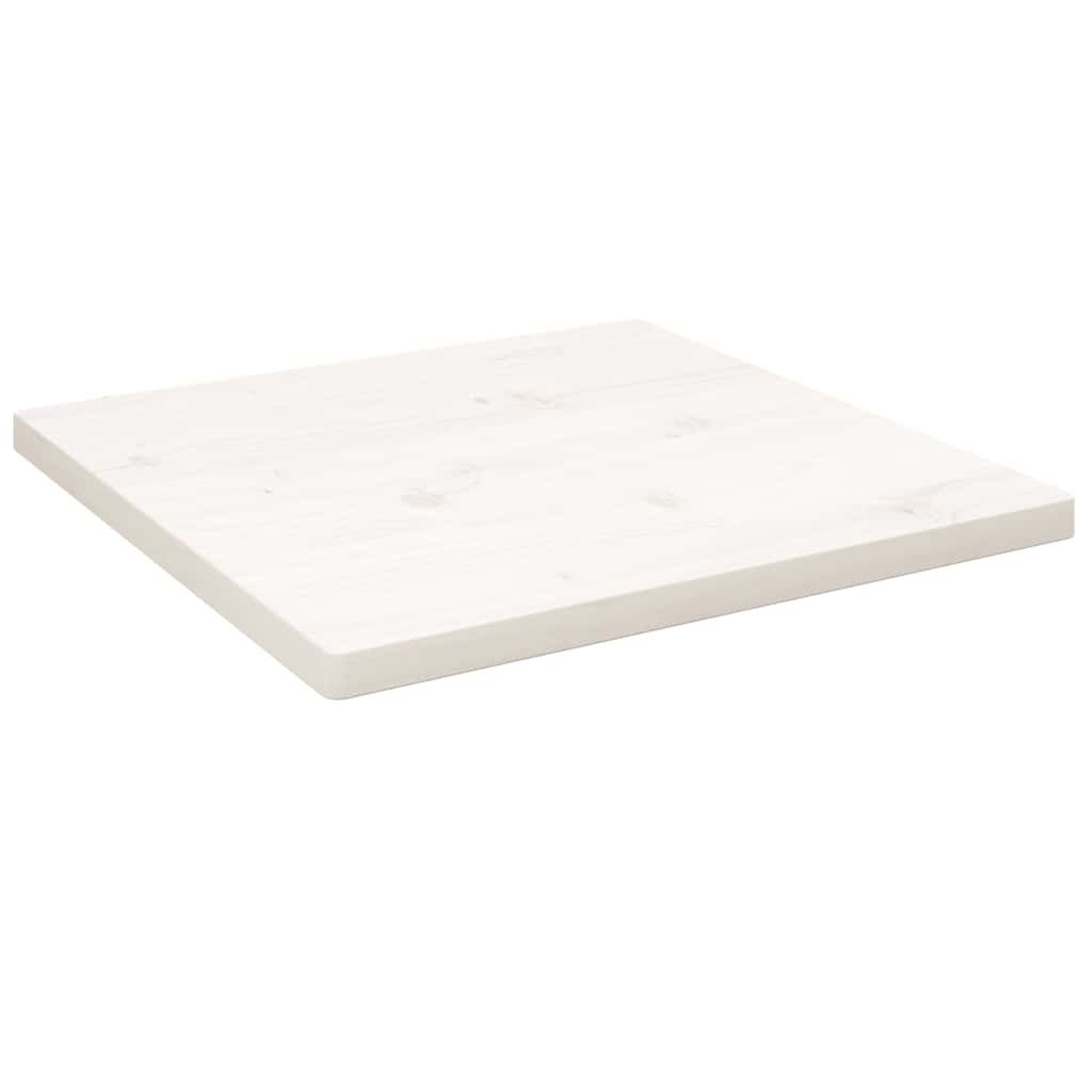 Table Top | White | Solid Pine Wood | 60x60cm | Rounded corners surface