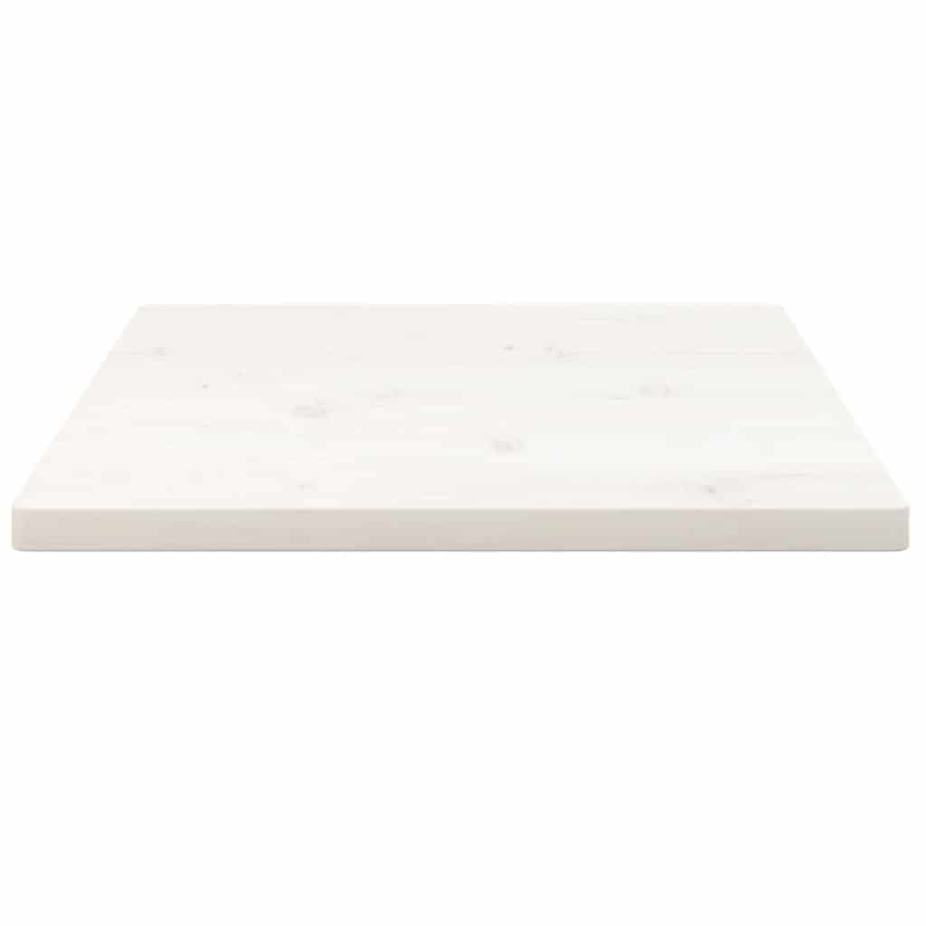 Table Top | White | Solid Pine Wood | 60x60cm | Rounded corners surface